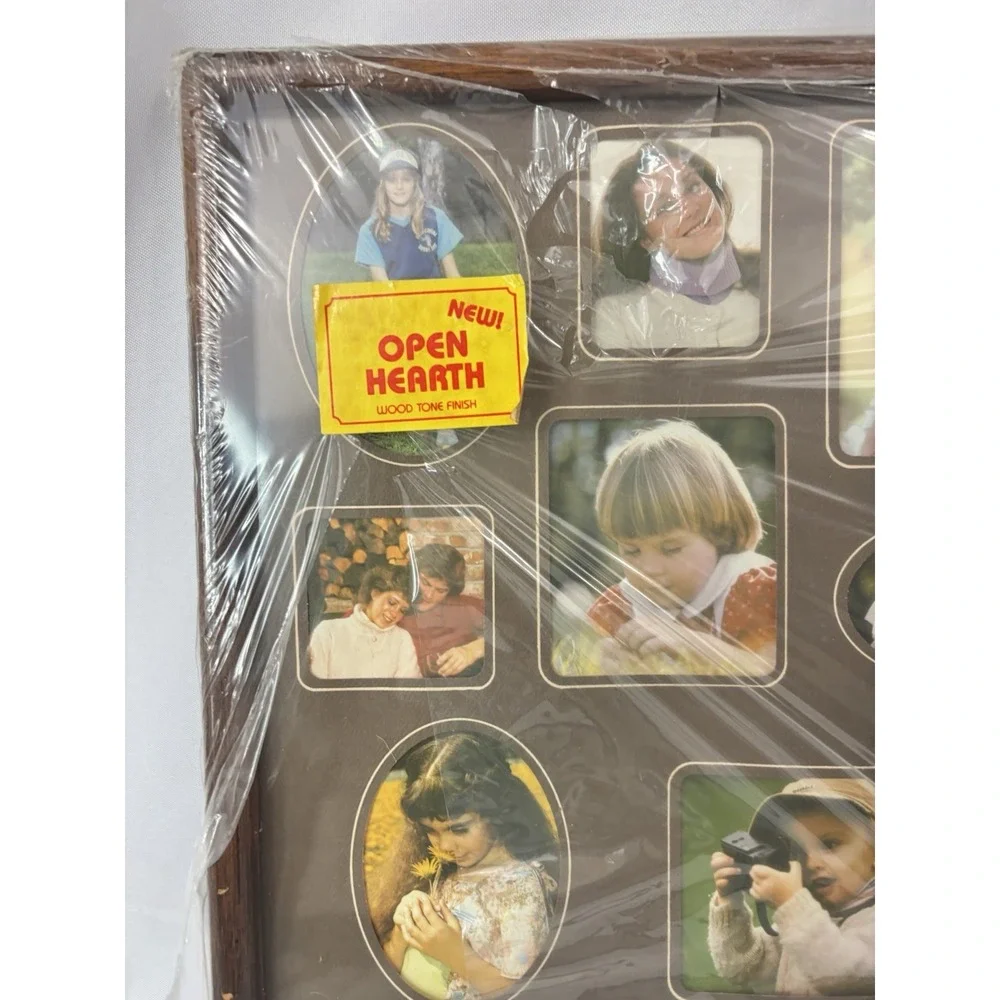Intercraft Collage Picture Frame 21x17 Large Family Photo Wood Wall Vintage